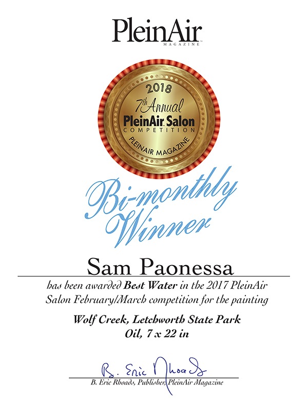 Award winner -  Sam Paonessa